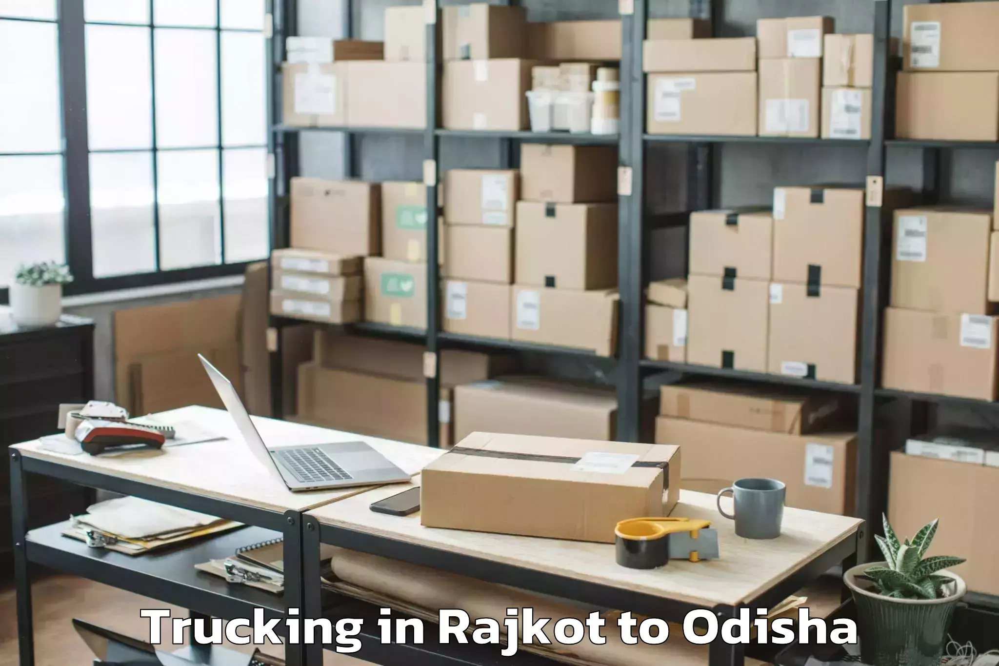 Top Rajkot to Olatapur Trucking Available